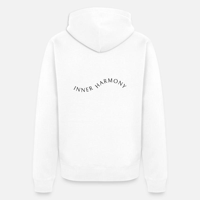 Harmonie intérieure - Veste à capuche bio Premium Unisexe - blanc