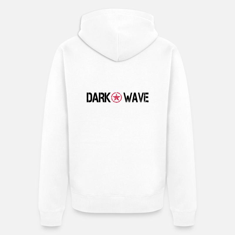 darkwave - Veste à capuche bio Premium Unisexe - blanc