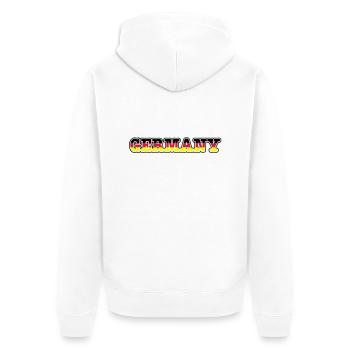 germany - Unisex Premium Bio Zip Hoodie - Weiß - Hinten - Thijin (182cm)
