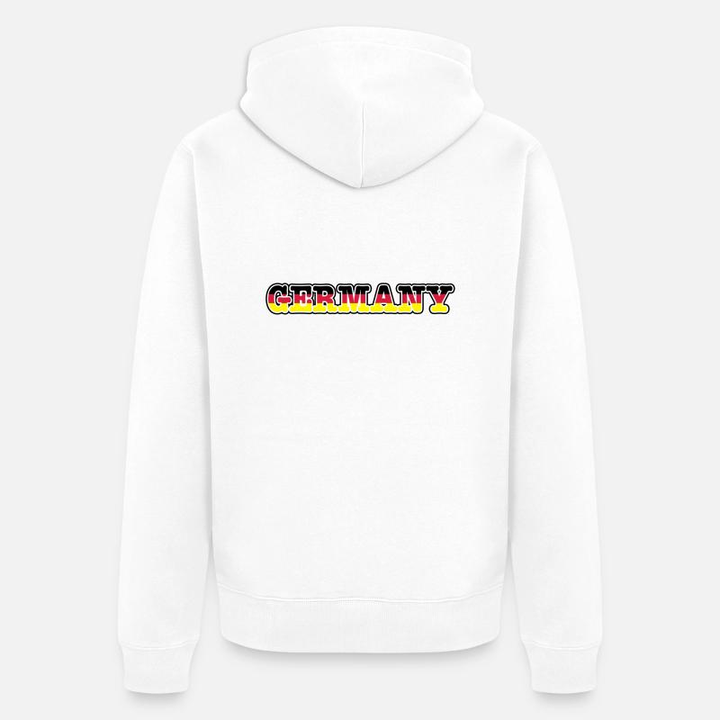 germany - Unisex Premium Bio Zip Hoodie - Weiß