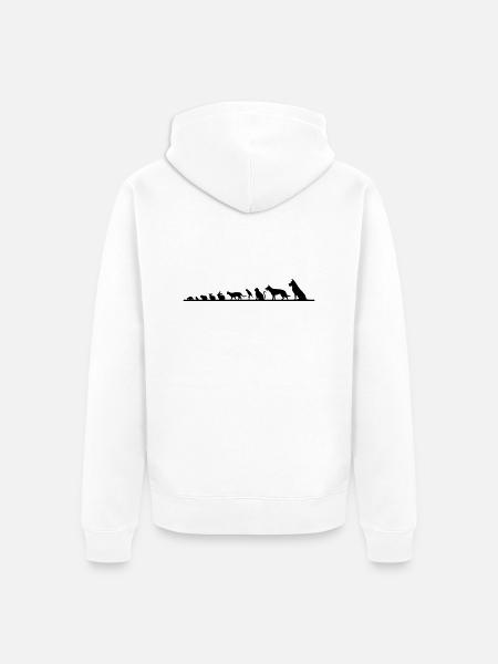 Haustiere - Unisex Premium Bio Zip Hoodie - Weiß