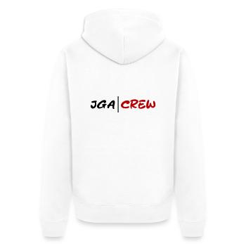 Jga Crew Junggesellenabschied - Unisex Premium Bio Zip Hoodie - Weiß - Hinten - Thijin (182cm)