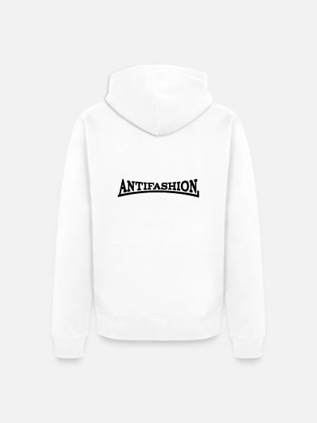 Antifashion - Unisex Premium Bio Zip Hoodie - Weiß