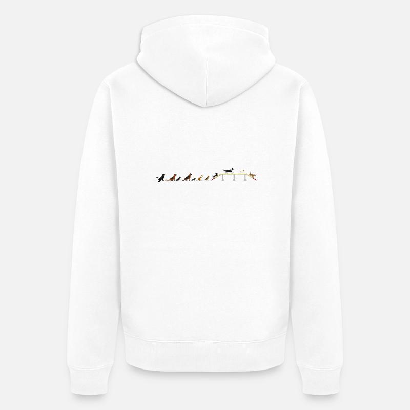 Agility bridge latency - Veste à capuche bio Premium Unisexe - blanc