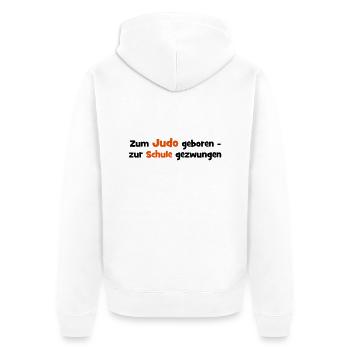 Judo - Unisex Premium Bio Zip Hoodie - Weiß - Hinten - Thijin (182cm)