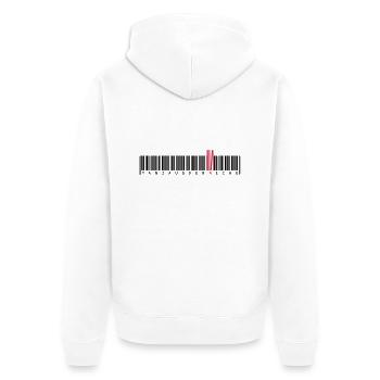 Tanz aus der Reihe - Unisex Premium Bio Zip Hoodie - Weiß - Hinten - Thijin (182cm)
