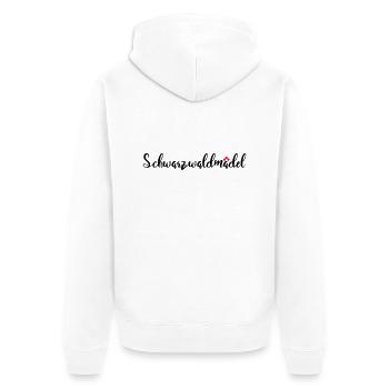 Schwarzwaldmädel - Unisex Premium Bio Zip Hoodie - Weiß - Hinten - Thijin (182cm)