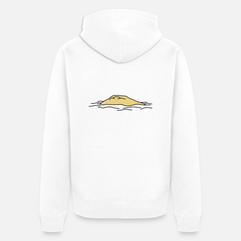 Island - Unisex Premium Bio Zip Hoodie - Weiß