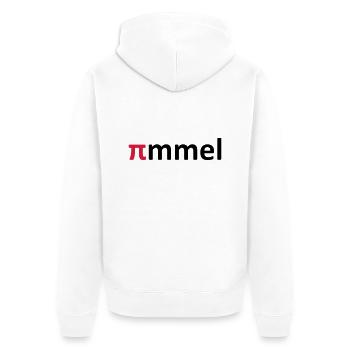 pmml 2c bold - Unisex Premium Bio Zip Hoodie - Weiß - Hinten - Thijin (182cm)