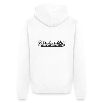Schiedsrichter - Unisex Premium Bio Zip Hoodie - Weiß - Hinten - Thijin (182cm)