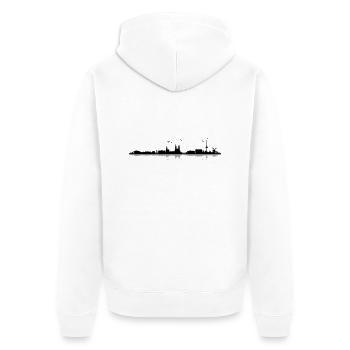 Brême Skyline - Veste à capuche bio Premium Unisexe - blanc - Dos - Thijin (182cm)
