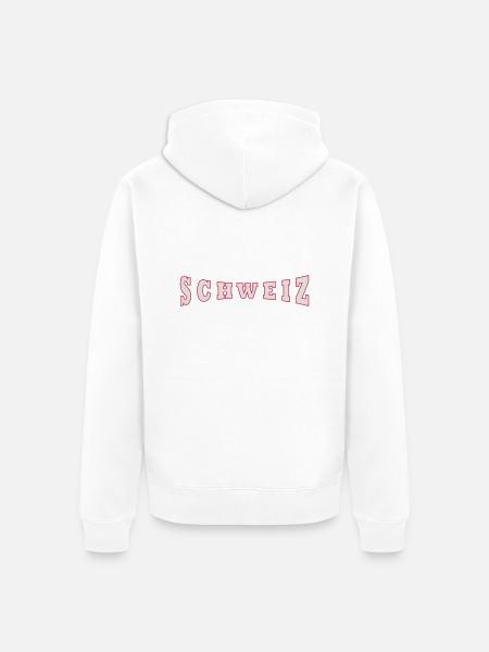Schweiz - Unisex Premium Bio Zip Hoodie - Weiß