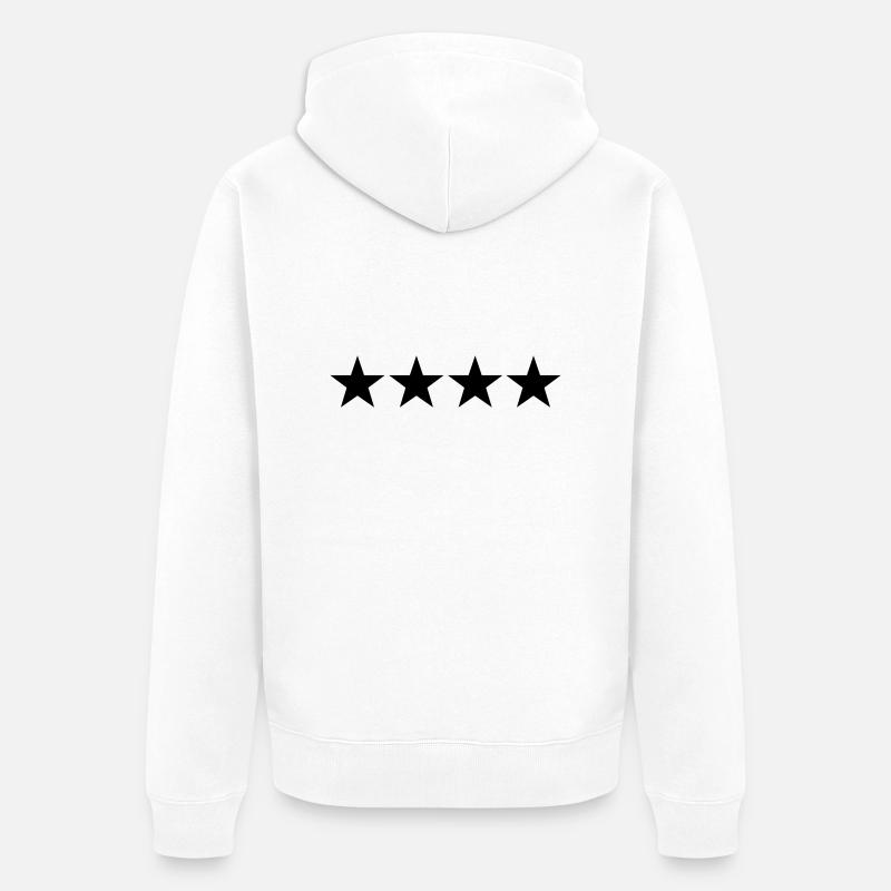 4 Star General - Veste à capuche bio Premium Unisexe - blanc