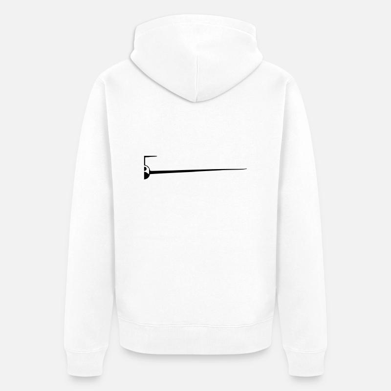 sf_halb - Unisex Premium Bio Zip Hoodie - Weiß