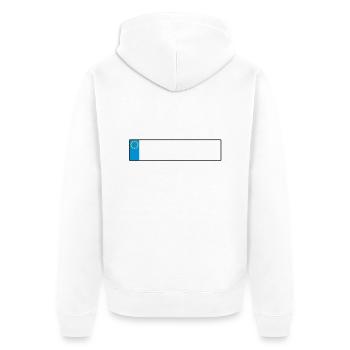 license plate europe_g1 - Unisex Premium Organic Zip Hoodie - white - Back - Thijin (182cm)