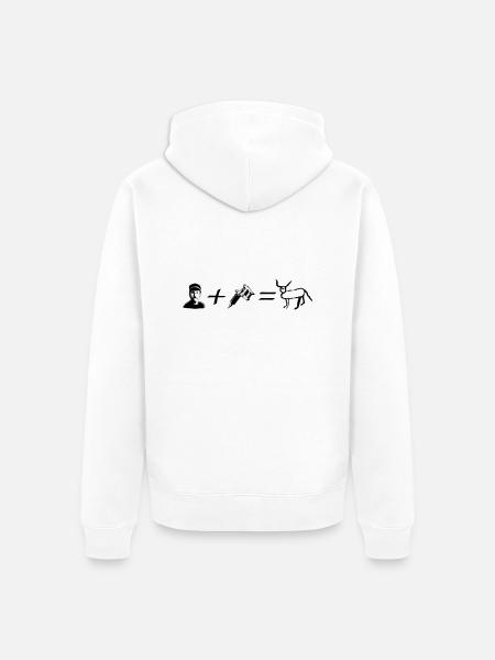François Embrouille Tatoo - Veste à capuche bio Premium Unisexe - blanc