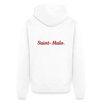 Saint-Malo - Veste à capuche bio Premium Unisexe - blanc - Dos - Thijin (182cm)