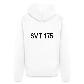 SVT 175 Schriftzug VT 18.16 Görlitz Karlex Karola - Unisex Premium Bio Zip Hoodie - Weiß - Hinten - Thijin (182cm)