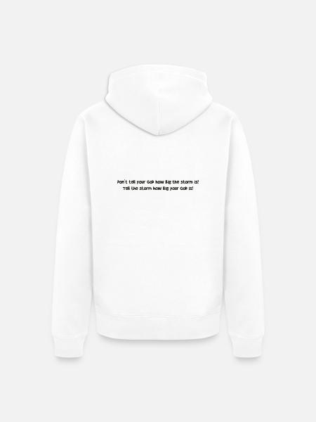 tell_your_god - Unisex Premium Bio Zip Hoodie - Weiß