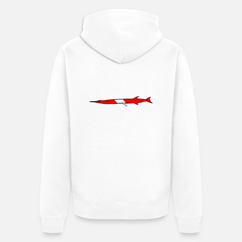 Garfishby Scuba.Style - Veste à capuche bio Premium Unisexe - blanc