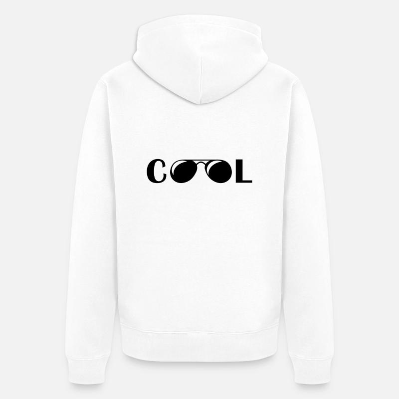 Lunettes de soleil Cool - Veste à capuche bio Premium Unisexe - blanc