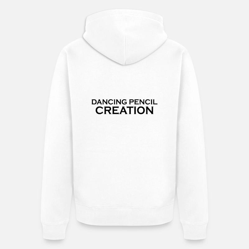 Danse Musique de danse - Veste à capuche bio Premium Unisexe - blanc