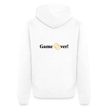 Game over bachelor party - Unisex Premium Organic Zip Hoodie - white - Back - Thijin (182cm)