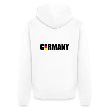 germany_f3 - Veste à capuche bio Premium Unisexe - blanc - Dos - Thijin (182cm)