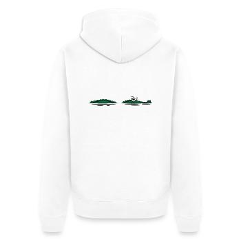 Crocodile eau lauren spirituelle - Veste à capuche bio Premium Unisexe - blanc - Dos - Thijin (182cm)