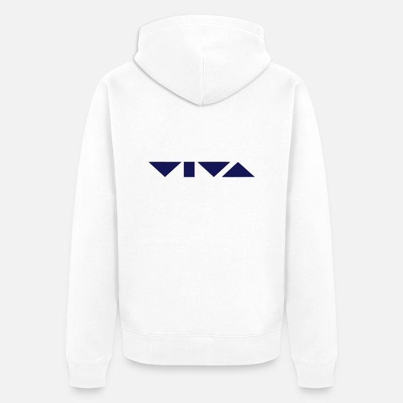VIVA - Veste à capuche bio Premium Unisexe - blanc