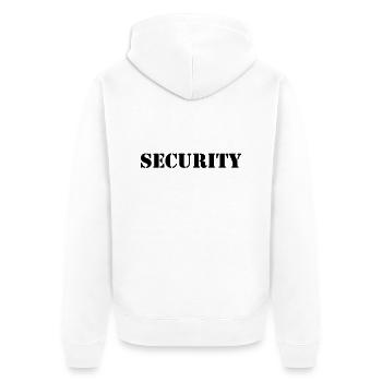 Security - Veste à capuche bio Premium Unisexe - blanc - Dos - Thijin (182cm)