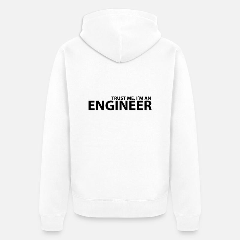 engineer - Veste à capuche bio Premium Unisexe - blanc