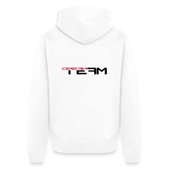 Text writing friends pair sports dream team - Unisex Premium Organic Zip Hoodie - white - Back - Thijin (182cm)