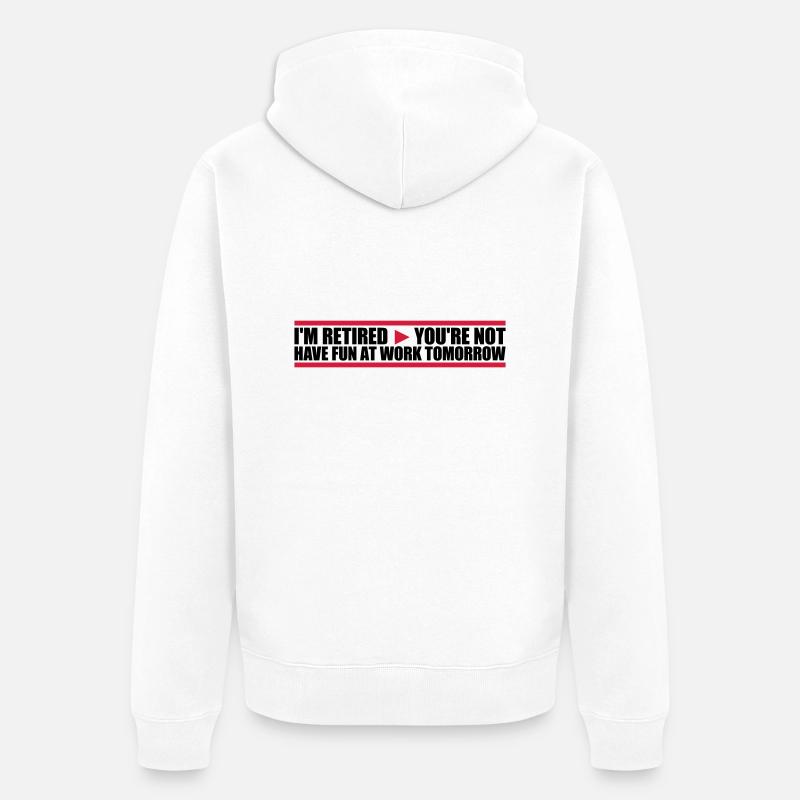 have fun at work - Unisex Premium Bio Zip Hoodie - Weiß