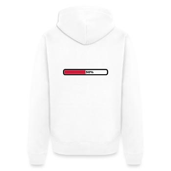 50 percent - Veste à capuche bio Premium Unisexe - blanc - Dos - Thijin (182cm)
