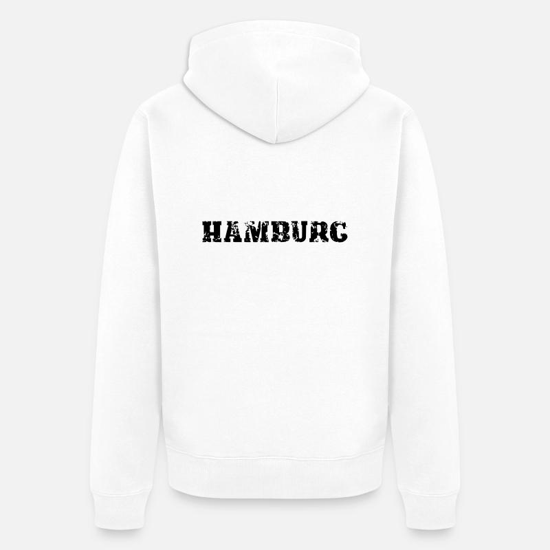 hamburg - Veste à capuche bio Premium Unisexe - blanc