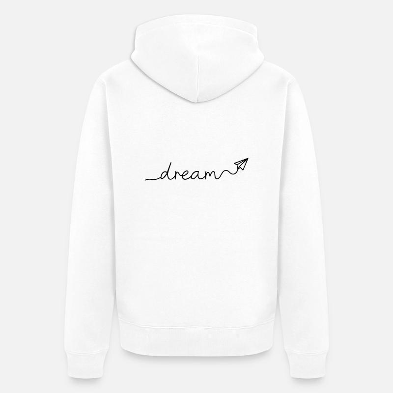 DREAM - Veste à capuche bio Premium Unisexe - blanc