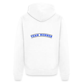 Team Member Design - Unisex Premium Organic Zip Hoodie - white - Back - Thijin (182cm)