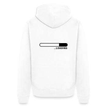 loading_balken_f1_ - Veste à capuche bio Premium Unisexe - blanc - Dos - Thijin (182cm)