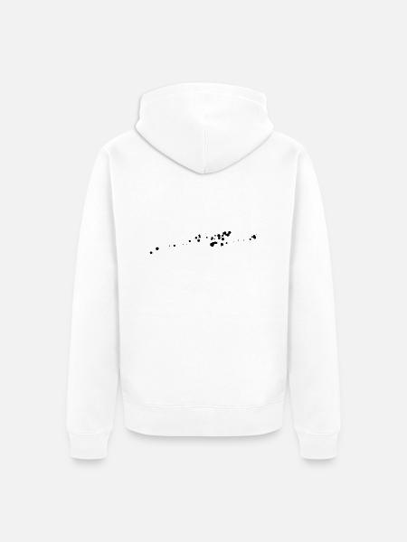 farbtropfen, street art - Unisex Premium Bio Zip Hoodie - Weiß