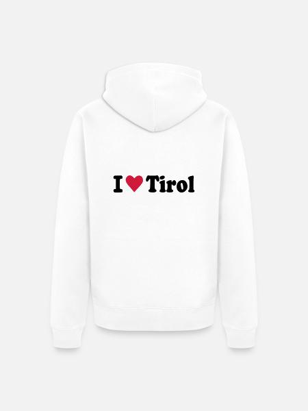 Tirol - Unisex Premium Bio Zip Hoodie - Weiß
