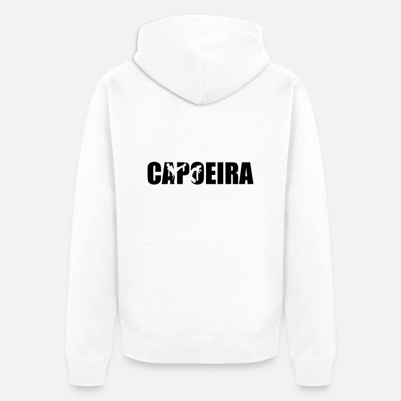 Capoeira - Veste à capuche bio Premium Unisexe - blanc