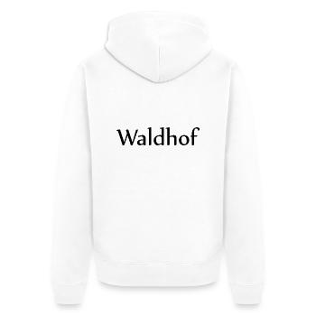 Mannheim Monnem Mannheimat - Unisex Premium Bio Zip Hoodie - Weiß - Hinten - Thijin (182cm)