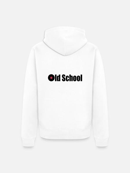 vinyl - Unisex Premium Organic Zip Hoodie - white