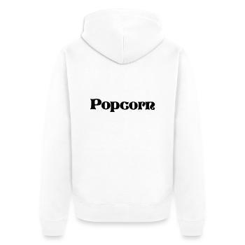 Popcorn - Unisex Premium Organic Zip Hoodie - white - Back - Thijin (182cm)