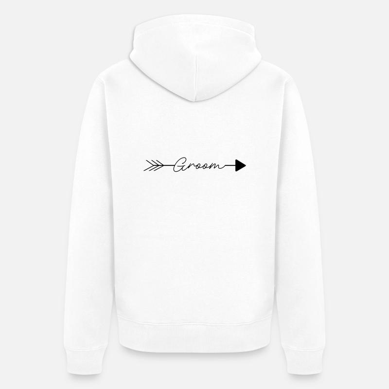 Groom - Veste à capuche bio Premium Unisexe - blanc