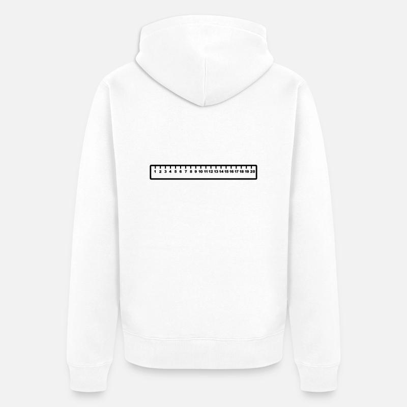 Règle - Veste à capuche bio Premium Unisexe - blanc