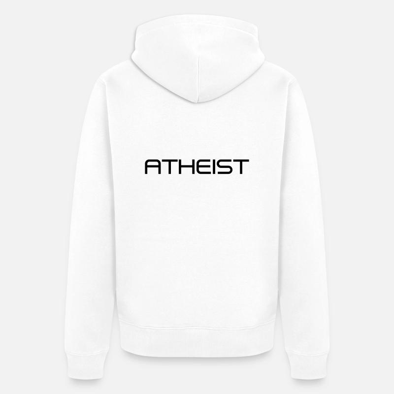 Atheist - Veste à capuche bio Premium Unisexe - blanc
