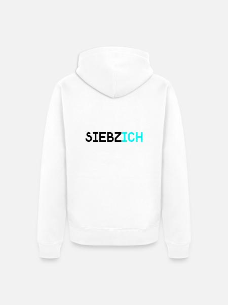 siebzich - Unisex Premium Organic Zip Hoodie - white