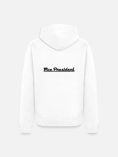 Vice President - Unisex Premium Bio Zip Hoodie - Weiß